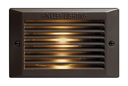 Hinkley Lighting 58015BZ-LED 120-Volt Line-Voltage LED Step Light with 1.5-Watt LED Light Source, Bronze Powder Coat