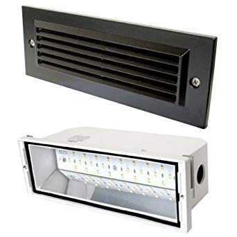 Elco Lighting ELST81BZ LED Brick Light with Angled Louver