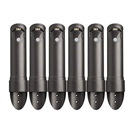Mr. Beams MB566 Wireless Motion Sensor Activated Compact Led Path Light, 6-Pack, Black Brown