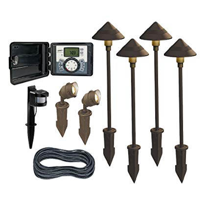 LightMaster 86715C Outdoor Lighting Kit with 60W Controller (9 Piece)
