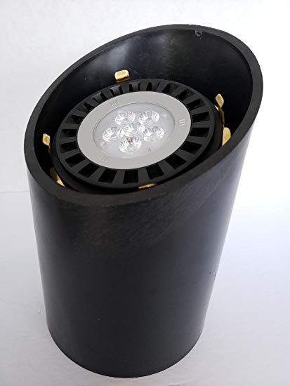 LED Outdoor Low Voltage Landscape Lighting PVC Well up Light Quasar with Brass Gimble Ring